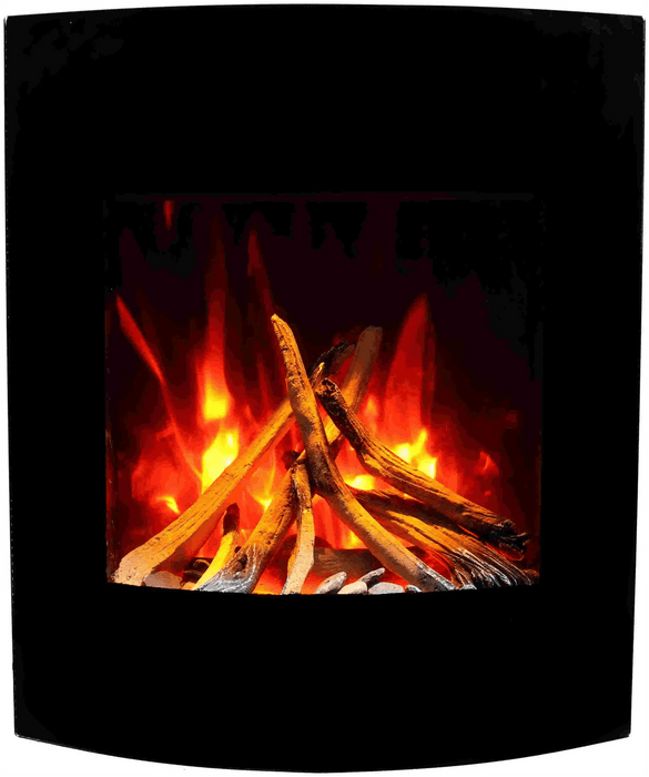 Amantii WM-BI-2428-VLR-BG wall mount Smart Electric Fireplace