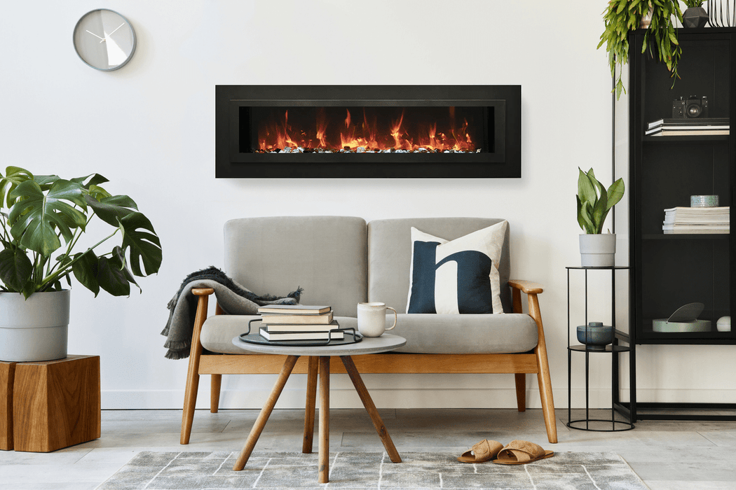 Amantii WM-FML-STL Linear Electric Fireplace