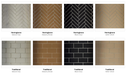 Majestic Ashland 42 refractory finish comparison - Herringbone and Traditional in 4 colors