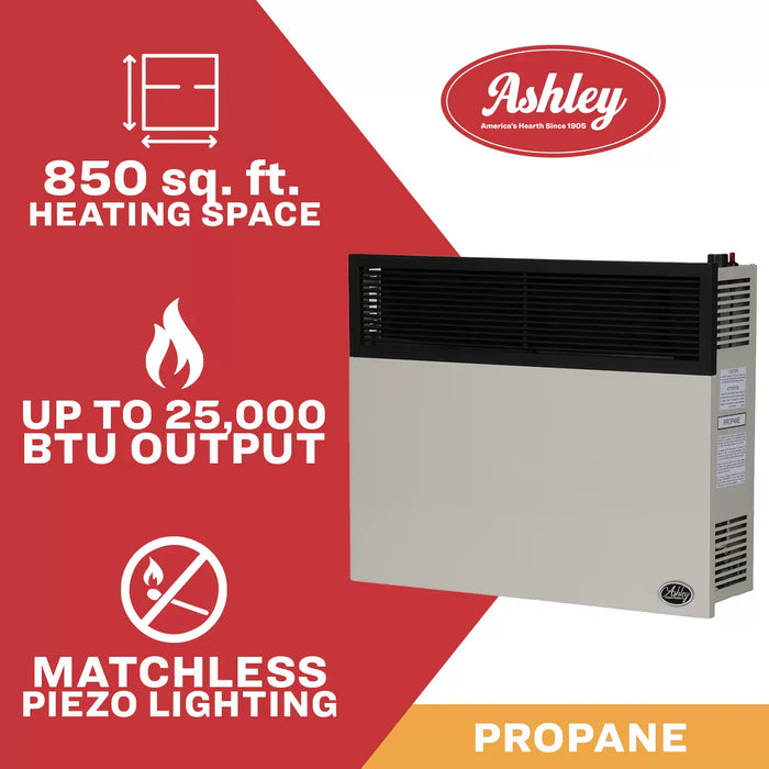 Ashley Hearth DVAG25 / DVAG30 25,000 BTU Direct Vent Wall Heater