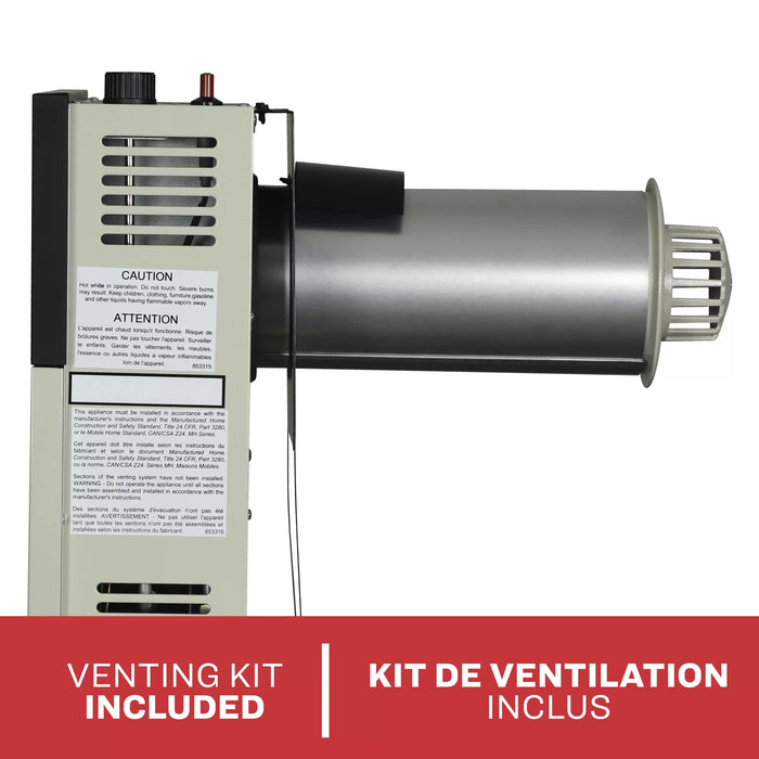 Ashley Hearth DVAG30N 25,000 BTU Direct Vent Natural Gas Wall Heater