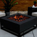 Real Flame Blake Square Gas Fire Table