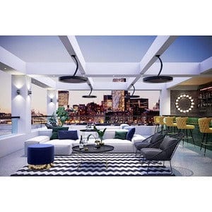 Bromic Heating - Eclipse Smart-Heat - 2900W Electric Heater and Light With Twin Pole