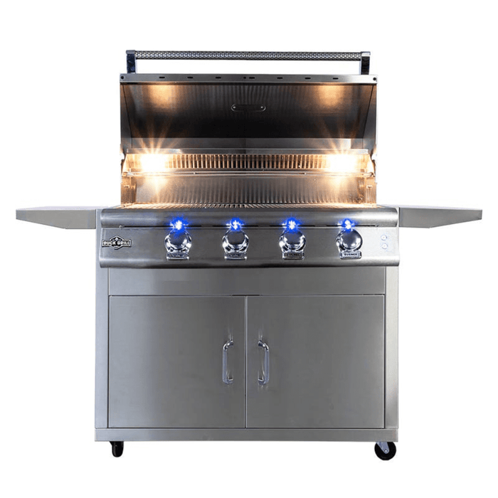 Buck Grill 4-Burner 32" Gas Grill With Portable Cart