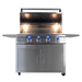 Buck Grill 4-Burner 32" Gas Grill With Portable Cart