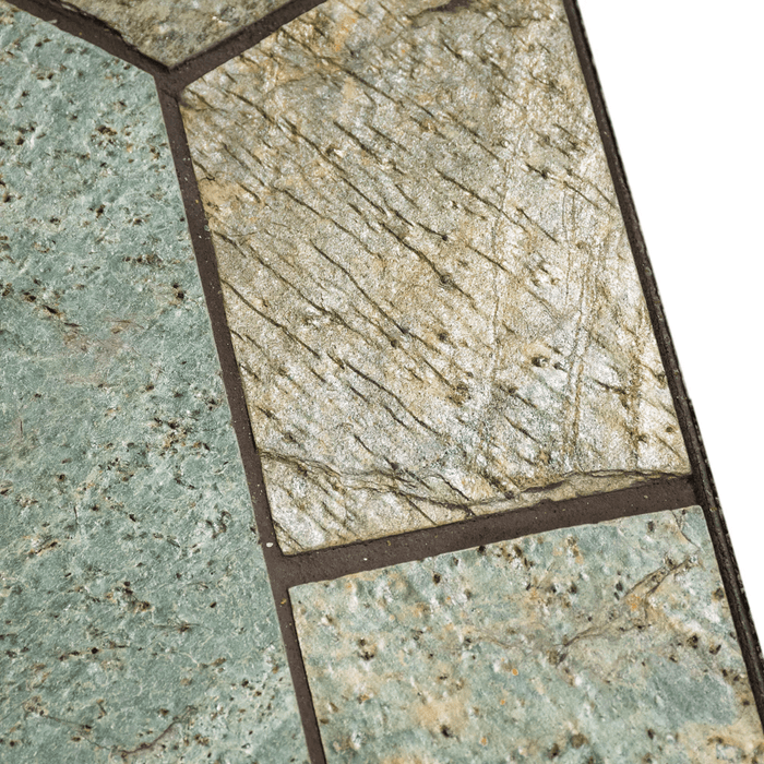 ComfortBilt Corner Hearth Pad - Natural Silver Slate