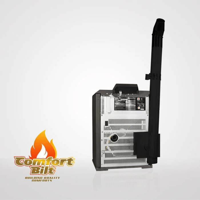 Comfortbilt/Duravent 4 inch Pellet Stove Piping Kit With 90 Elbow- Black Matte