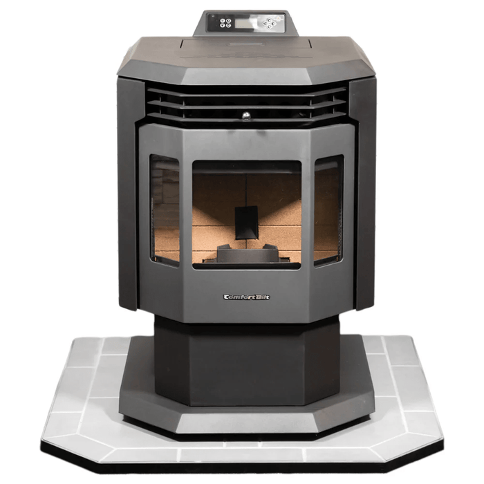 ComfortBilt Flatwall Hearth Pad for Pellet Stove or Wood Stoves - Agate Grey