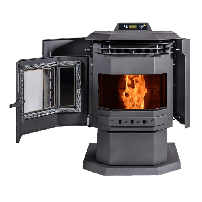 ComfortBilt HP21-SS Pellet Stove - Black Stainless Steel Trim