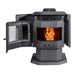 ComfortBilt HP21-SS Pellet Stove - Black Stainless Steel Trim