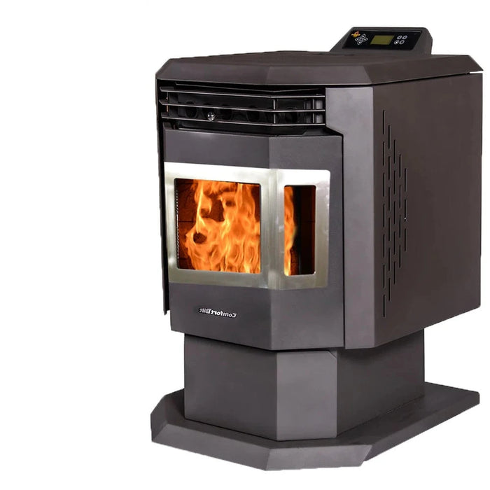 ComfortBilt HP21-SS Pellet Stove - Black Stainless Steel Trim