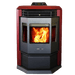ComfortBilt HP22N-SS Pellet Stove - Burgundy with Stainless Steel Trim