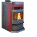 ComfortBilt HP22N-SS Pellet Stove - Burgundy with Stainless Steel Trim