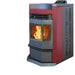 ComfortBilt HP22N-SS Pellet Stove - Burgundy with Stainless Steel Trim