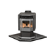 ComfortBilt Pellet Stove Corner Hearth Pad - Mill Black