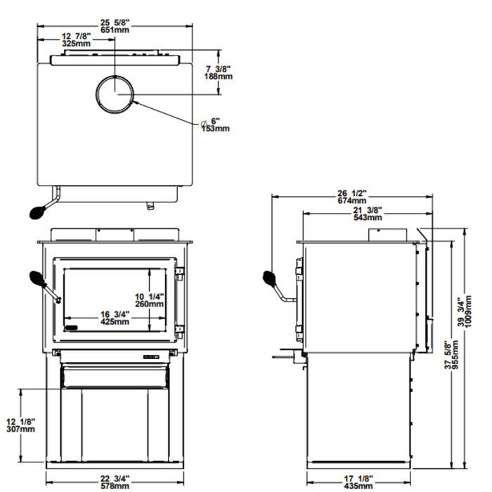 Drolet Deco Alto Wood Stove