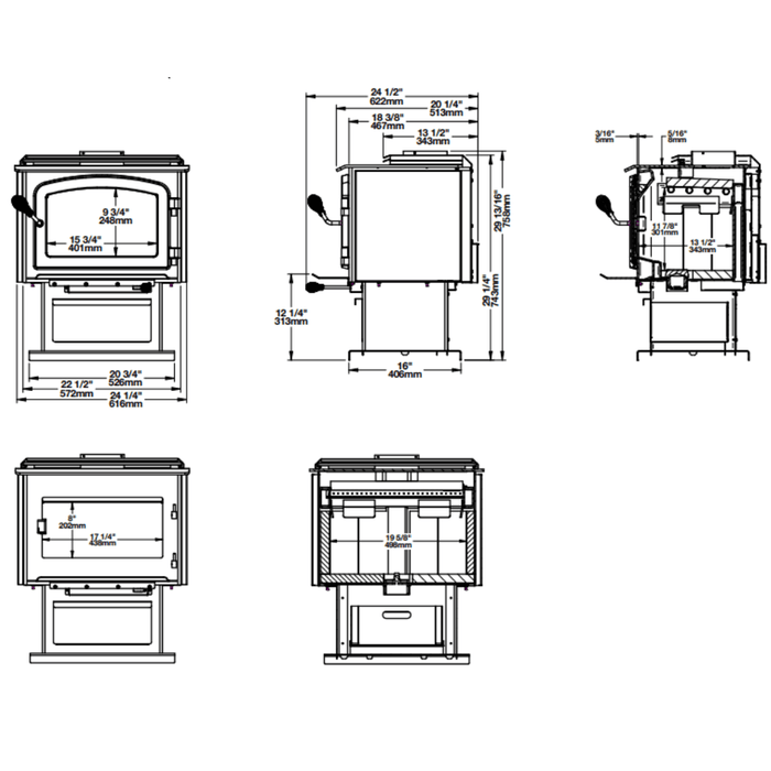 Drolet Escape 1500 Wood Stove