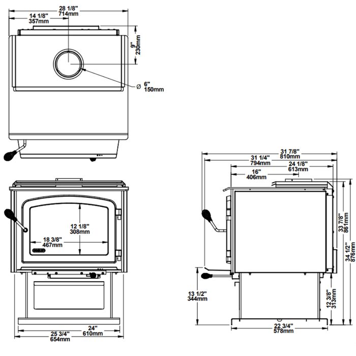 Drolet Escape 2100 Wood Stove