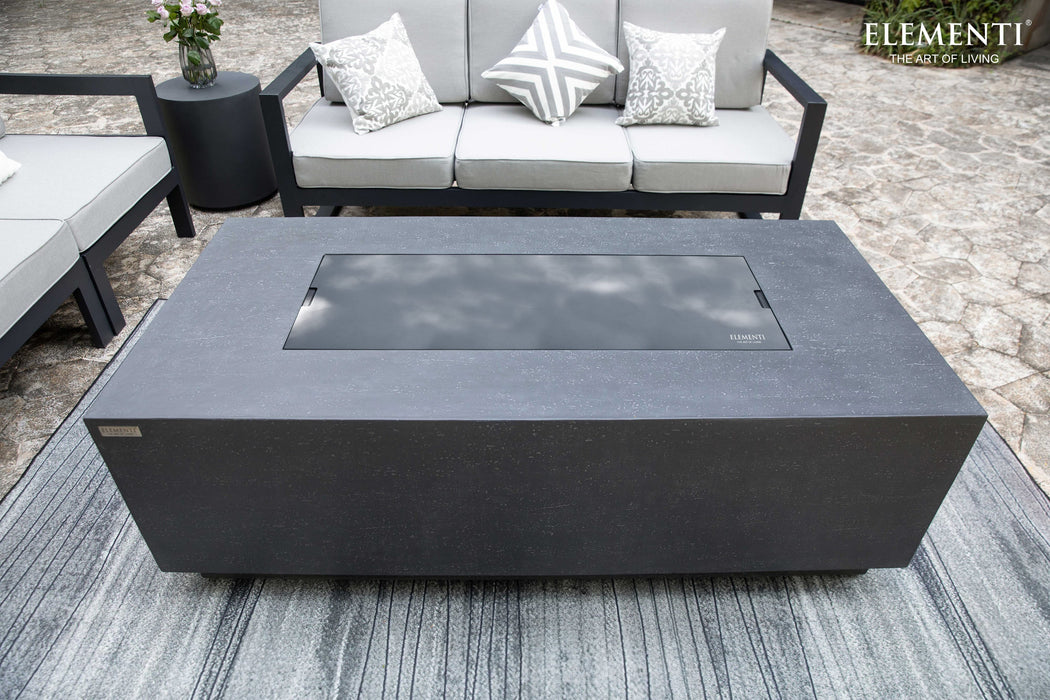 Elementi Andes Fire Table With Built-In Propane Tank Holder