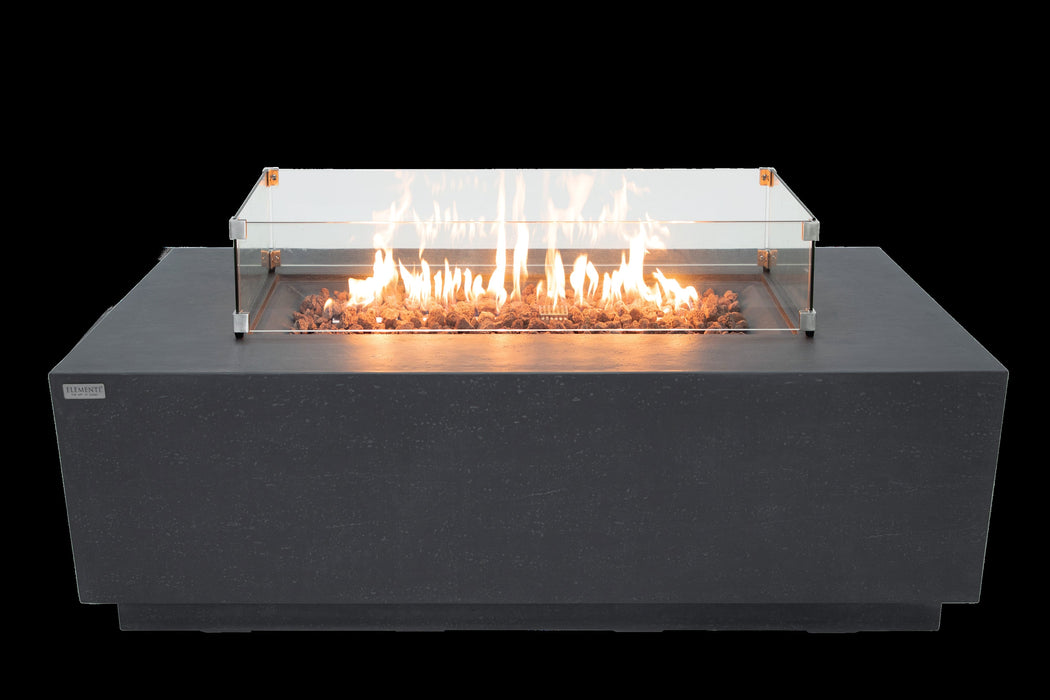 Elementi Andes Fire Table With Built-In Propane Tank Holder
