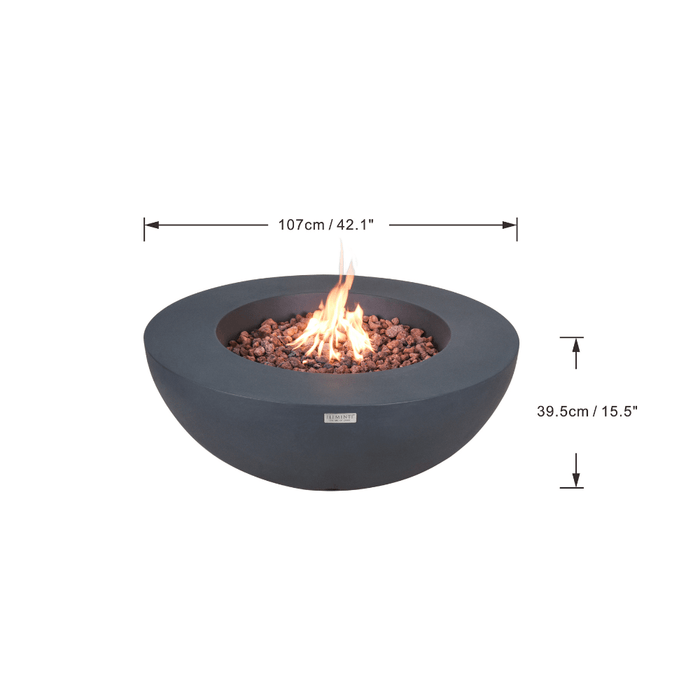 Elementi Lunar Bowl Fire Table