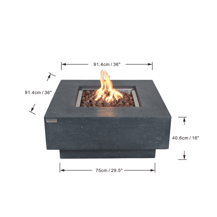 Elementi Manhattan Fire Table