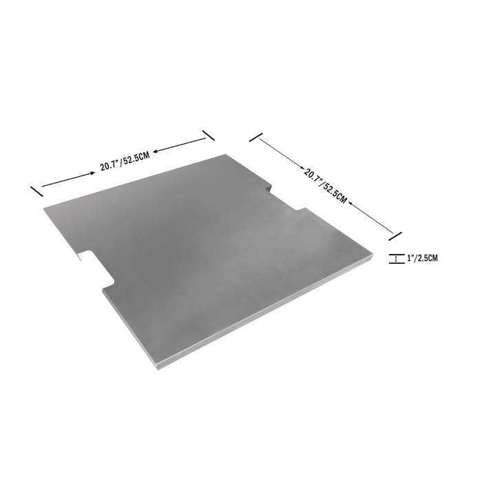 Elementi Manhattan Fire Table Stainless Steel Lid