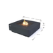 Elementi Plus Bergamo Fire Table Dark Gray