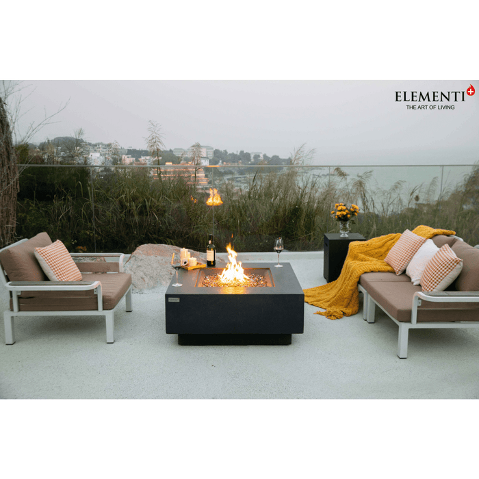 Elementi Plus Bergen Fire Table Dark Gray