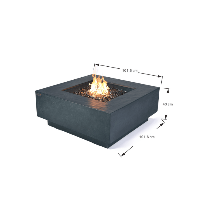 Elementi Plus Bergen Fire Table Dark Gray