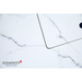 Elementi Plus Bianco Marble Porcelain Fire Table White
