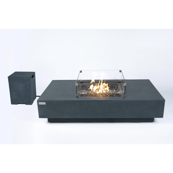 Elementi Plus Cannes Fire Table Dark Gray