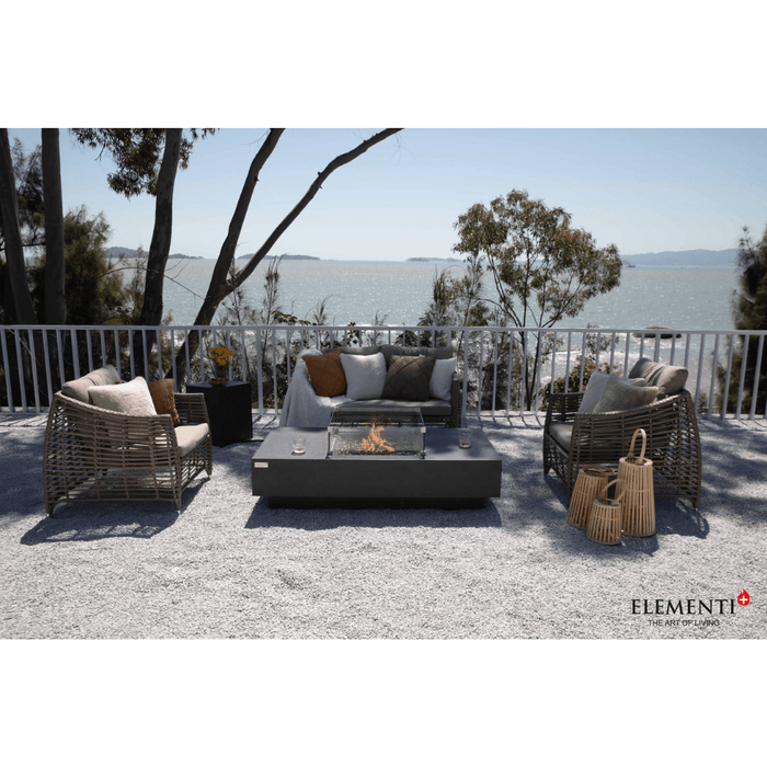 Elementi Plus Cannes Fire Table Dark Gray