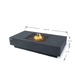 Elementi Plus Cannes Fire Table Dark Gray