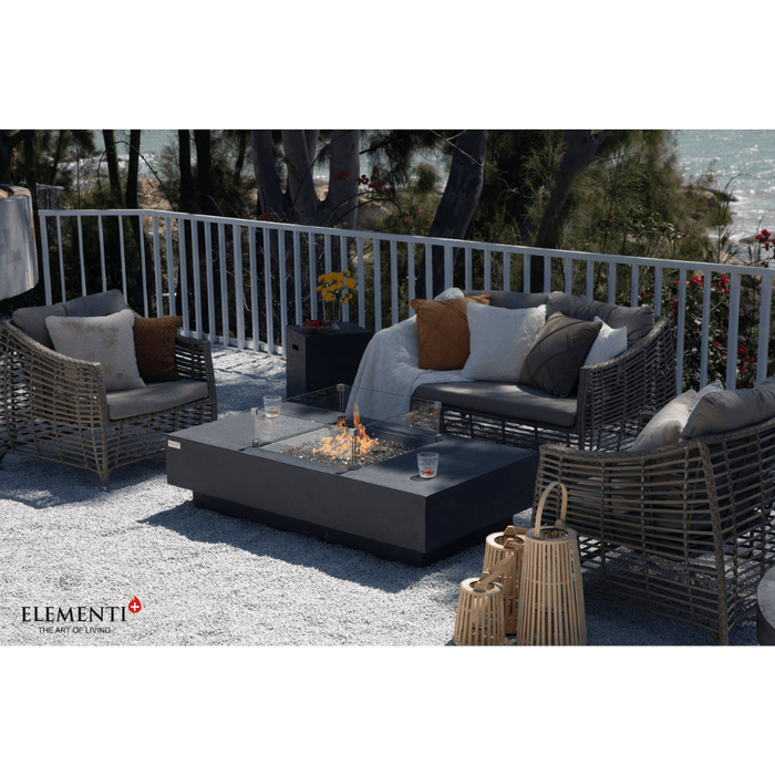 Elementi Plus Cannes Fire Table Dark Gray