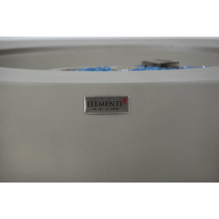 Elementi Plus Colosseo Fire Table Light Gray