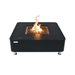 Elementi Plus Copenhagen Marble Porcelain Fire Table Black