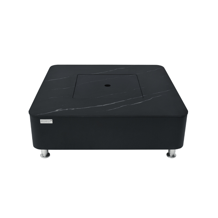 Elementi Plus Copenhagen Marble Porcelain Fire Table Black