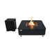 Elementi Plus Copenhagen Marble Porcelain Fire Table Black