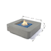 Elementi Plus Lucerne Fire Table Light Gray