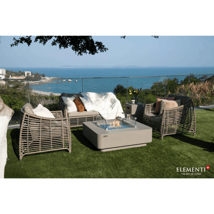 Elementi Plus Lucerne Fire Table Light Gray