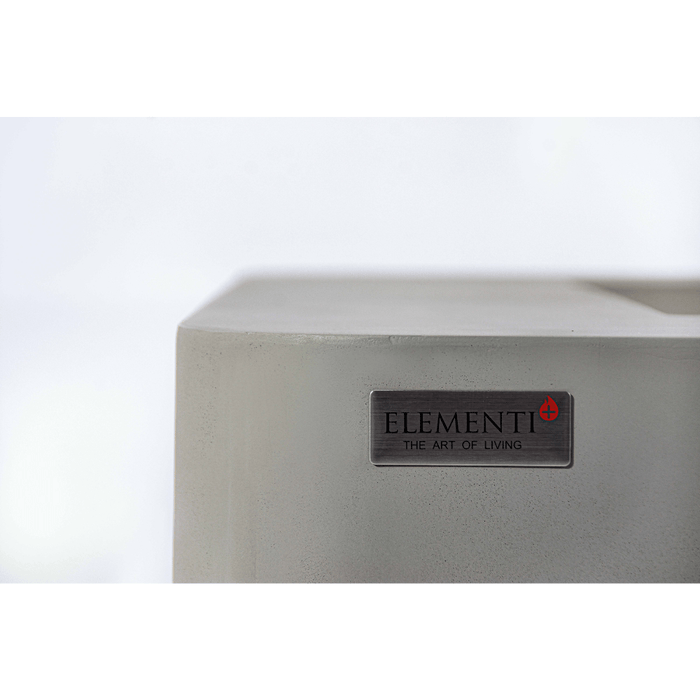 Elementi Plus Lucerne Fire Table Light Gray