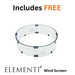 Elementi Plus Nimes Fire Table Dark Gray