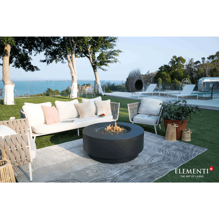 Elementi Plus Nimes Fire Table Dark Gray