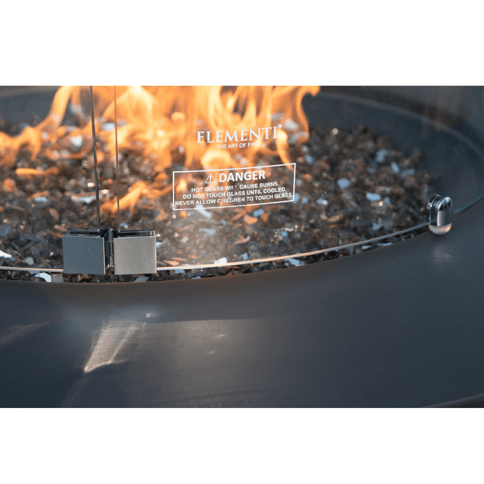 Elementi Plus Nimes Fire Table Dark Gray