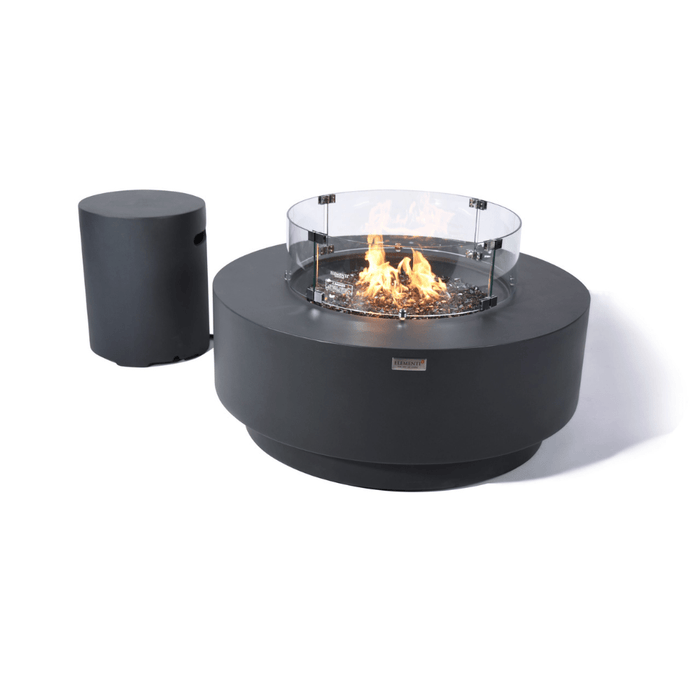 Elementi Plus Nimes Fire Table Dark Gray