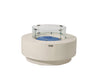 Elementi Plus Nimes Fire Table Frosted Cream White