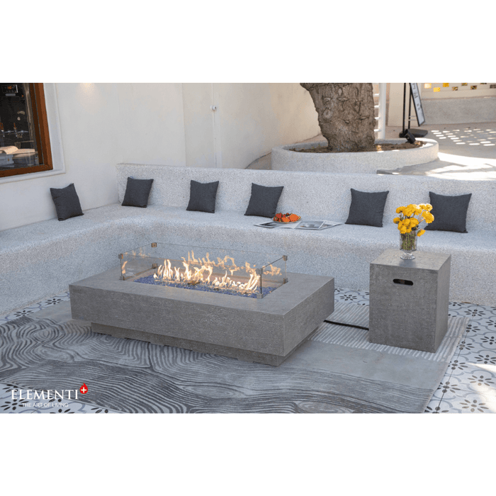 Elementi Plus Riviera Fire Table Light Gray