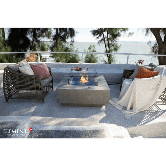 Elementi Plus Victoria Fire Table Light Gray