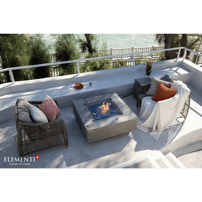 Elementi Plus Victoria Fire Table Light Gray